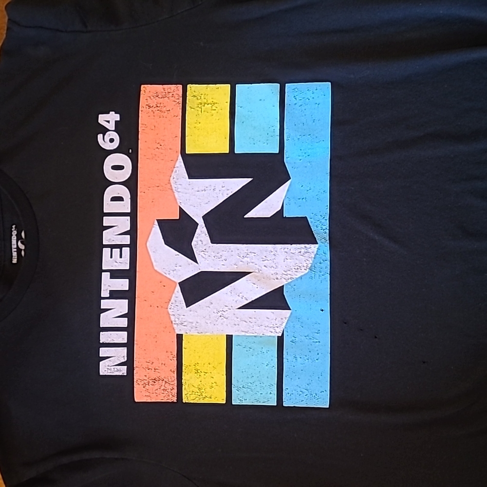 Black Nintendo 64 t shirt